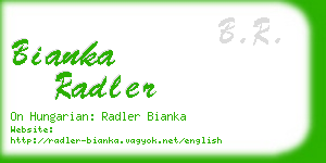 bianka radler business card